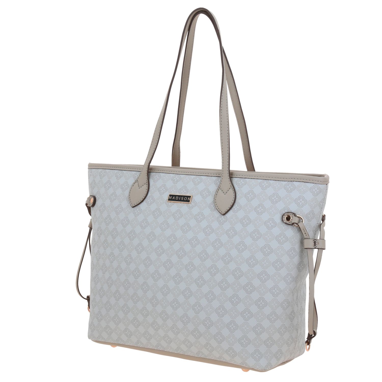 Bolsa grande para dama Madison by Chenson beige con compartimentos funcionales 2
