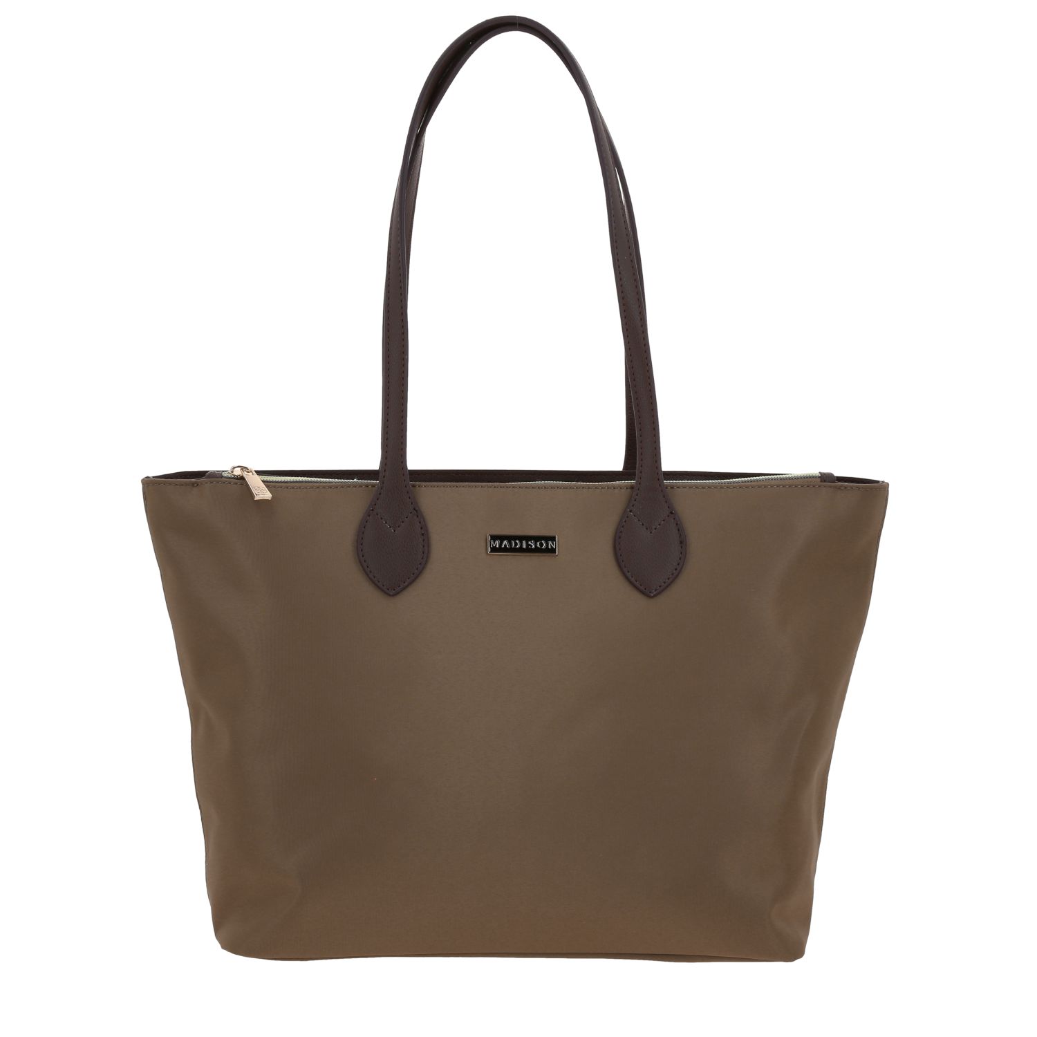 Bolsa grande para dama Madison by Chenson Café con múltiples compartimentos