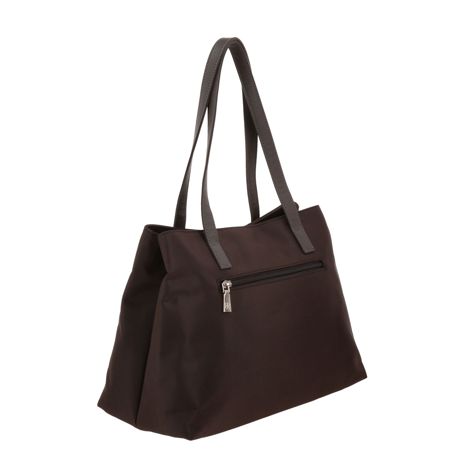 Bolsa grande para dama Madison by Chenson café satinado con doble compartimento 3