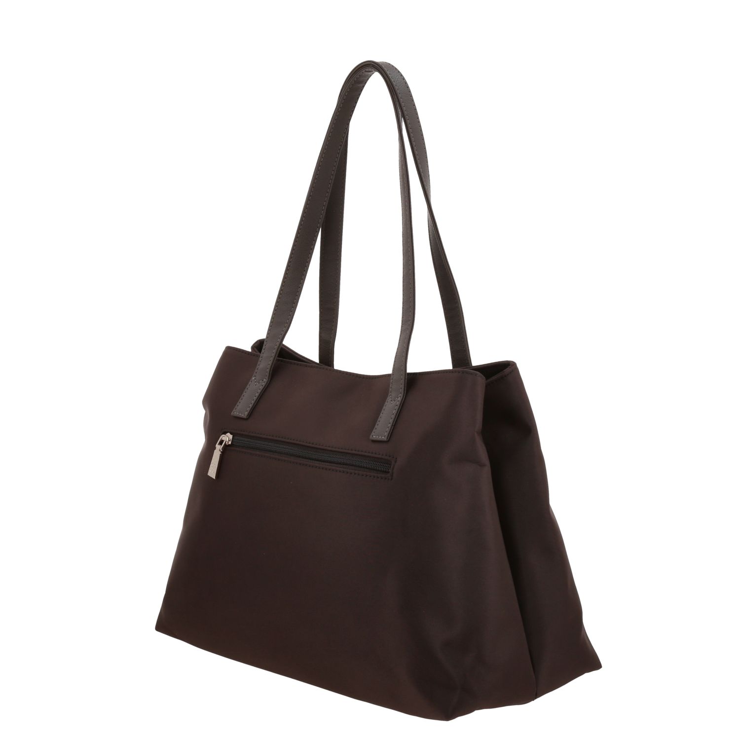 Bolsa grande para dama Madison by Chenson café satinado con doble compartimento 5