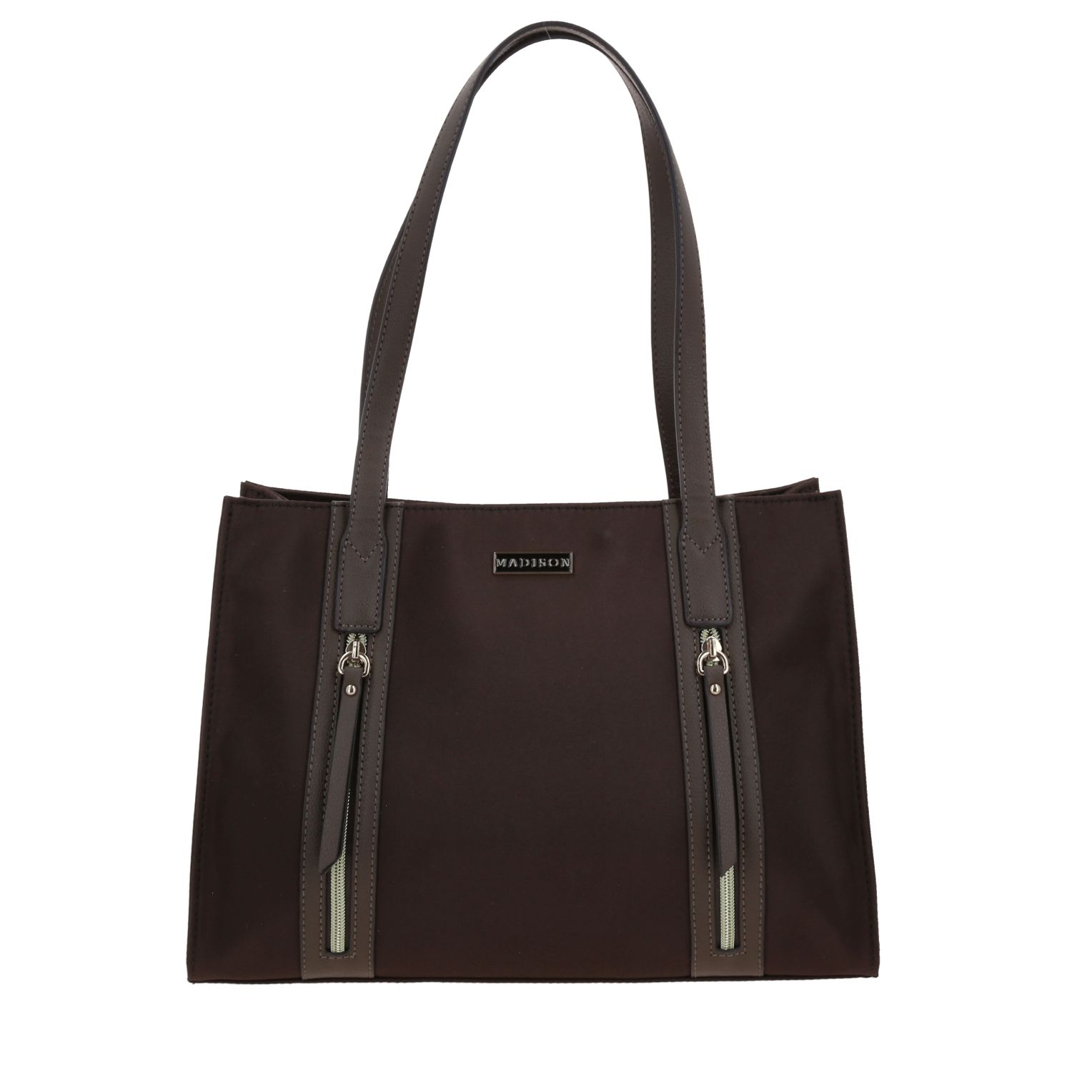 Bolsa grande para dama Madison by Chenson Café Satinado – Estilo y funcionalidad