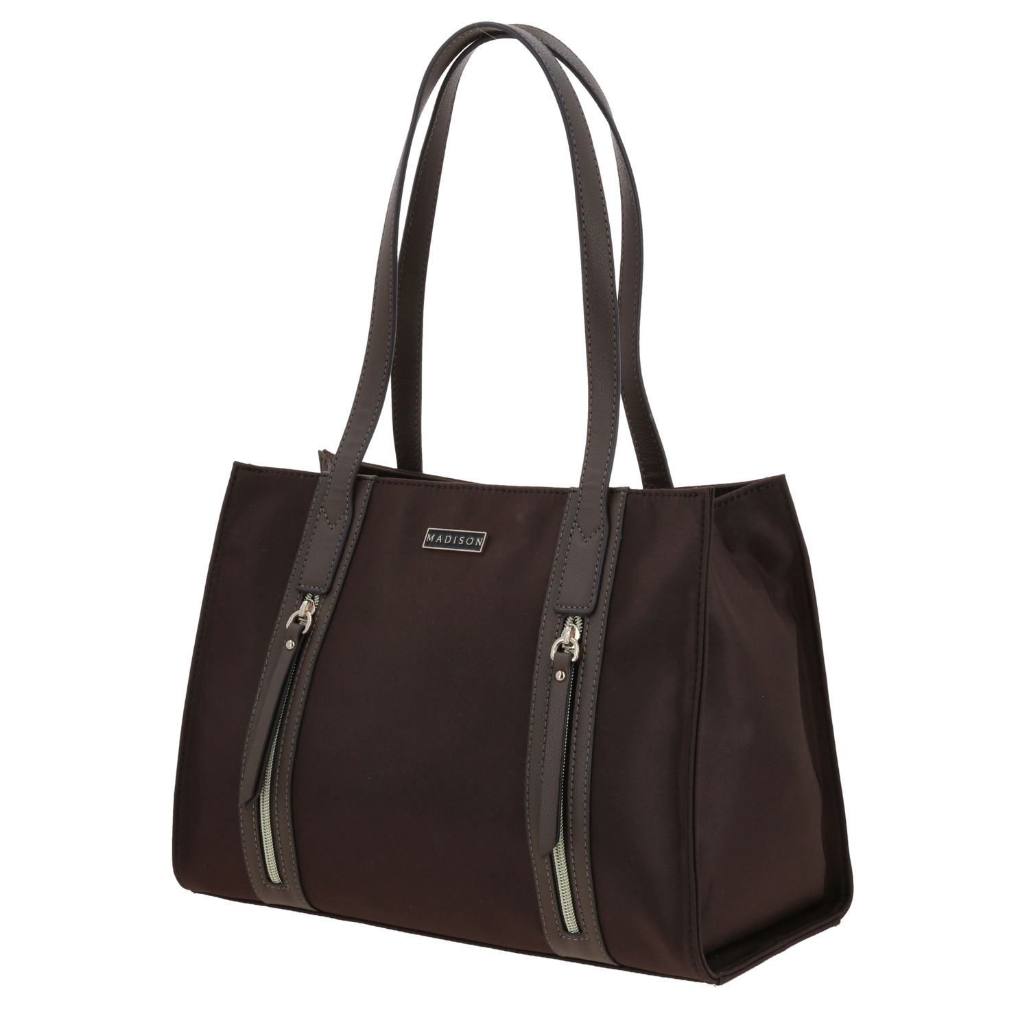 Bolsa grande para dama Madison by Chenson Café Satinado – Estilo y funcionalidad 2