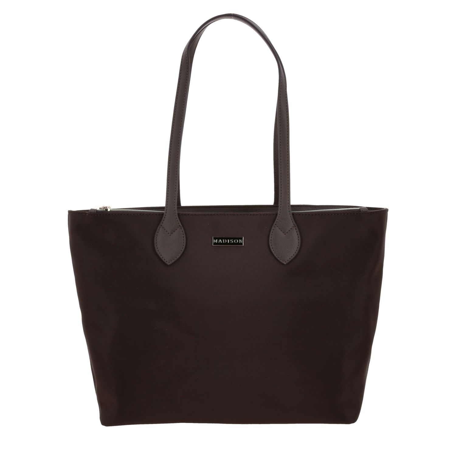 Bolsa grande para dama Madison by Chenson Café Satinado – Perfecta para tu día a día