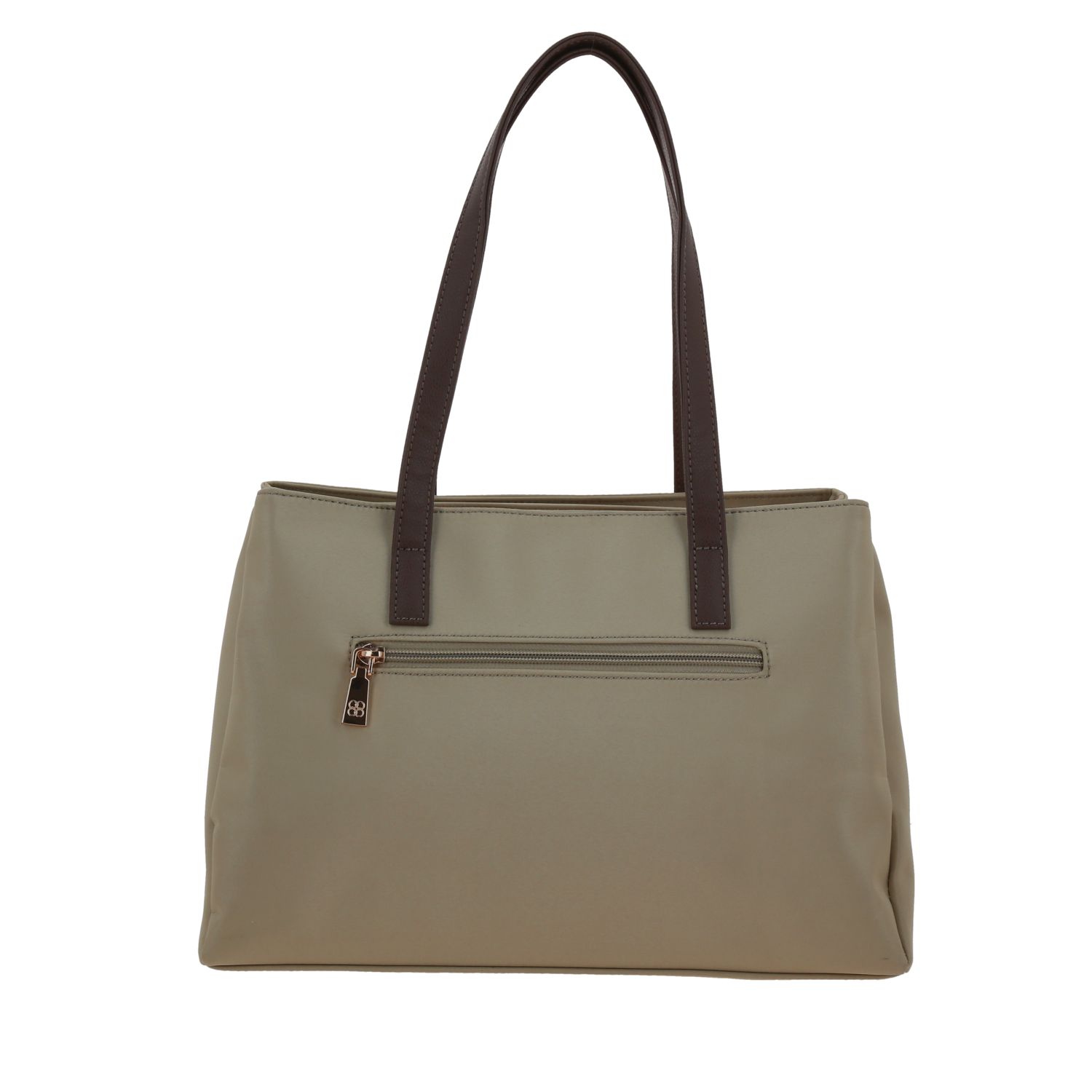 Bolsa grande para dama Madison by Chenson Camel con compartimentos amplios 4