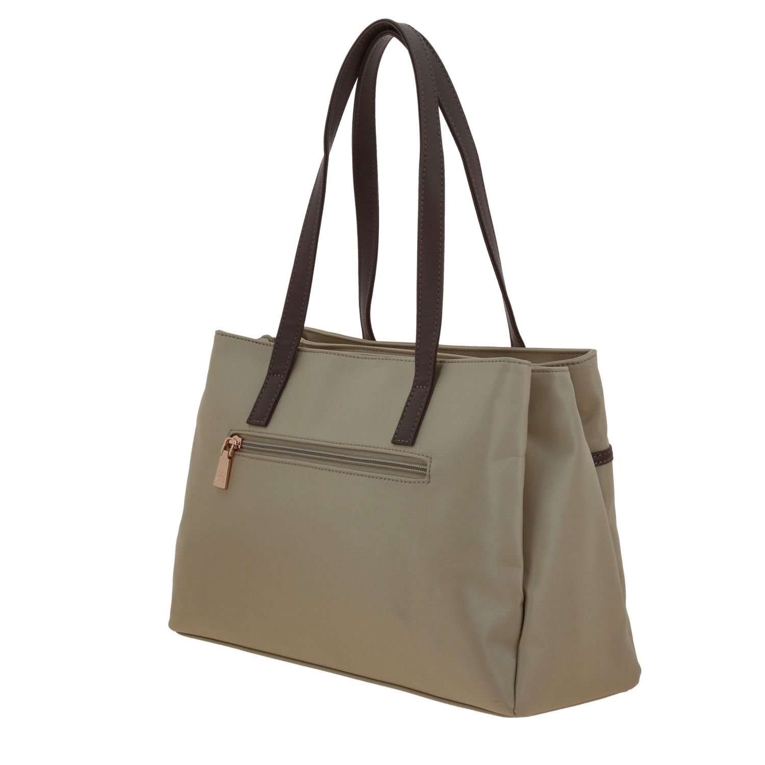 Bolsa grande para dama Madison by Chenson Camel con compartimentos amplios 5