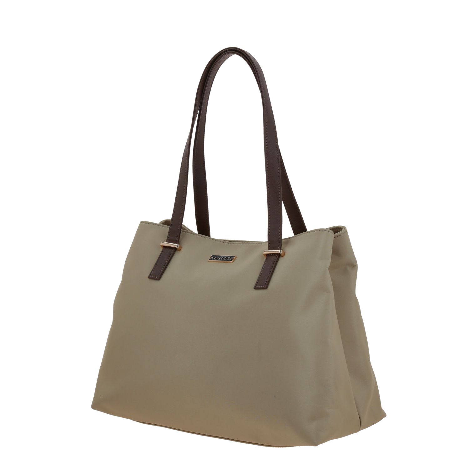 Bolsa grande para dama Madison by Chenson camel con doble compartimento 2
