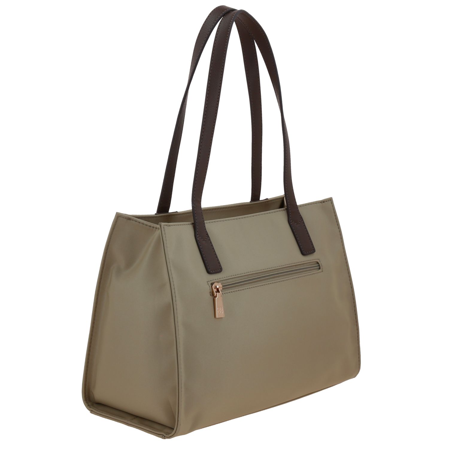 Bolsa grande para dama Madison by Chenson color camel con compartimentos útiles 3