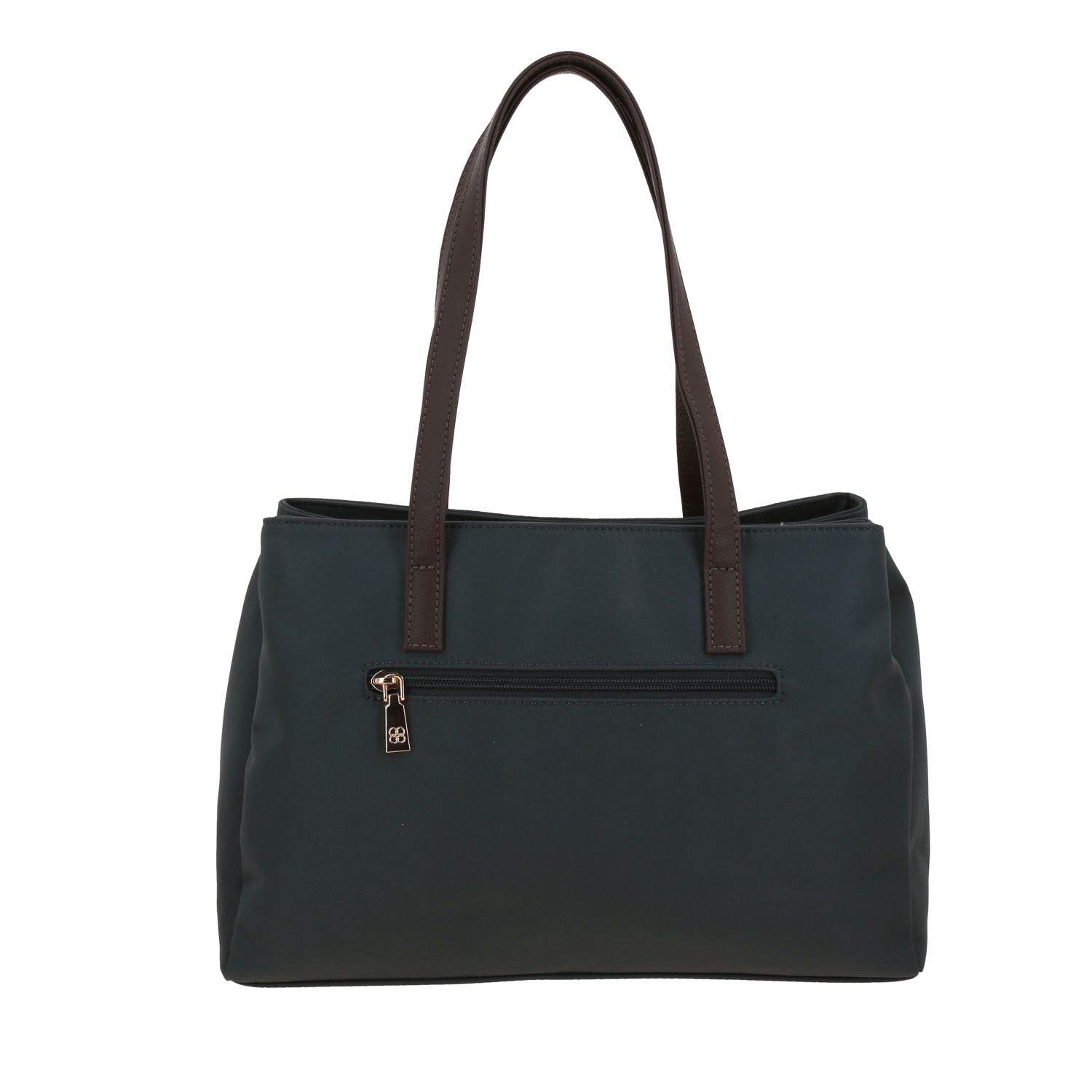 Bolsa grande para dama Madison by Chenson gris con múltiples compartimentos 4