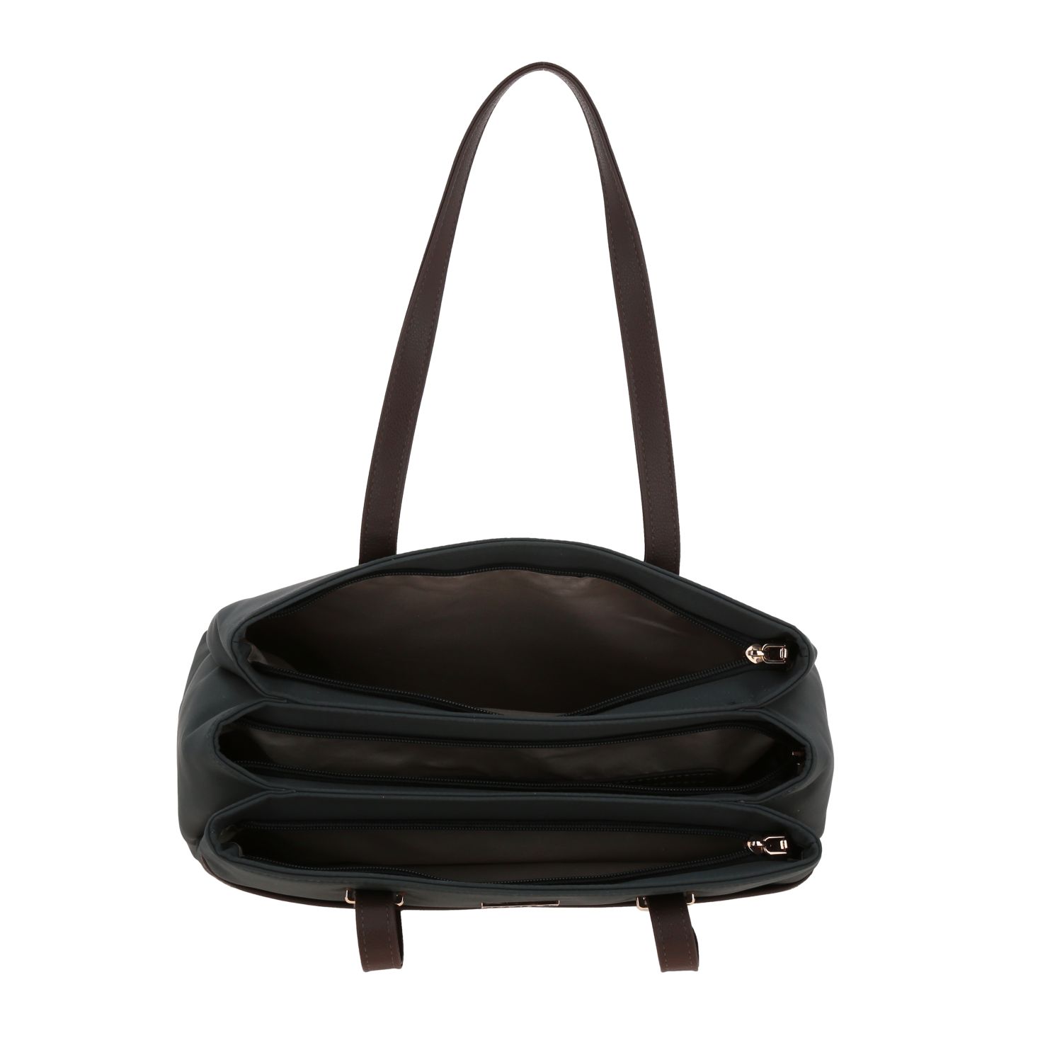 Bolsa grande para dama Madison by Chenson gris con múltiples compartimentos - vista 2