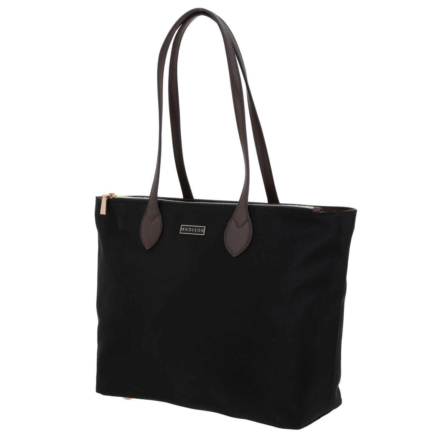 Bolsa grande para dama Madison by Chenson negra con bolsillo trasero 2