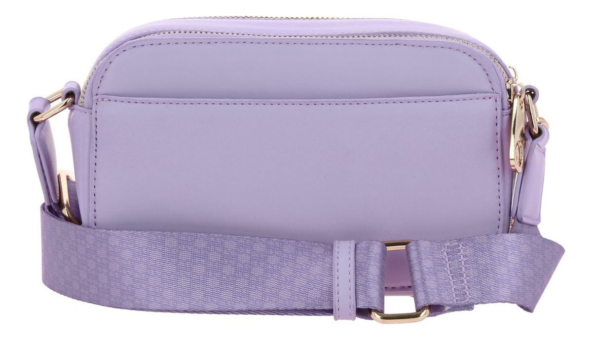 Bolso Crossbody Barbie Gorett Larissa Color Lila Para Dama Acabado De Los Herrajes Níquel Diseño De La Tela Liso 2