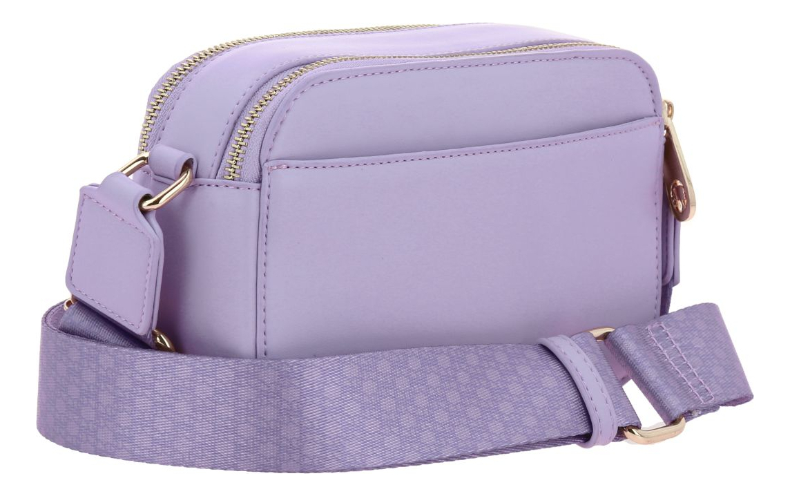 Bolso Crossbody Barbie Gorett Larissa Color Lila Para Dama Acabado De Los Herrajes Níquel Diseño De La Tela Liso 5