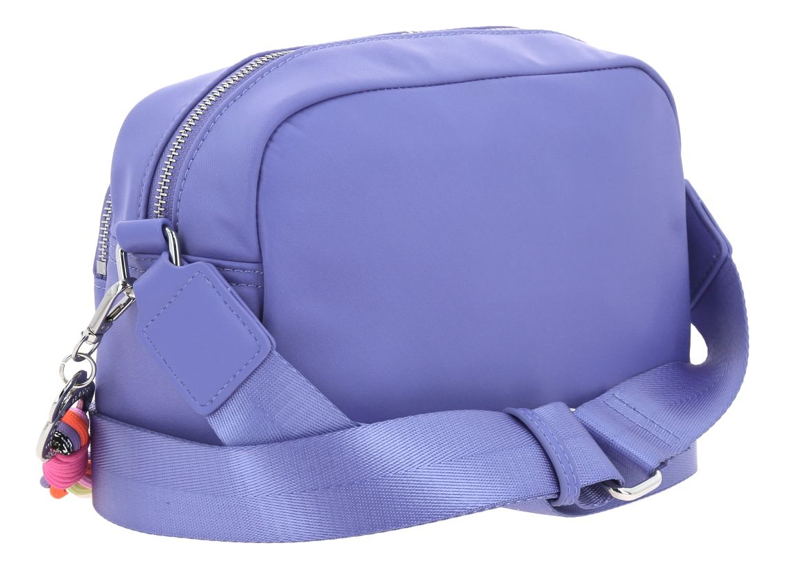 Bolso Crossbody Barbie Gorett Para Dama Color Morado Gia Acabado De Los Herrajes Níquel Diseño De La Tela Liso 5