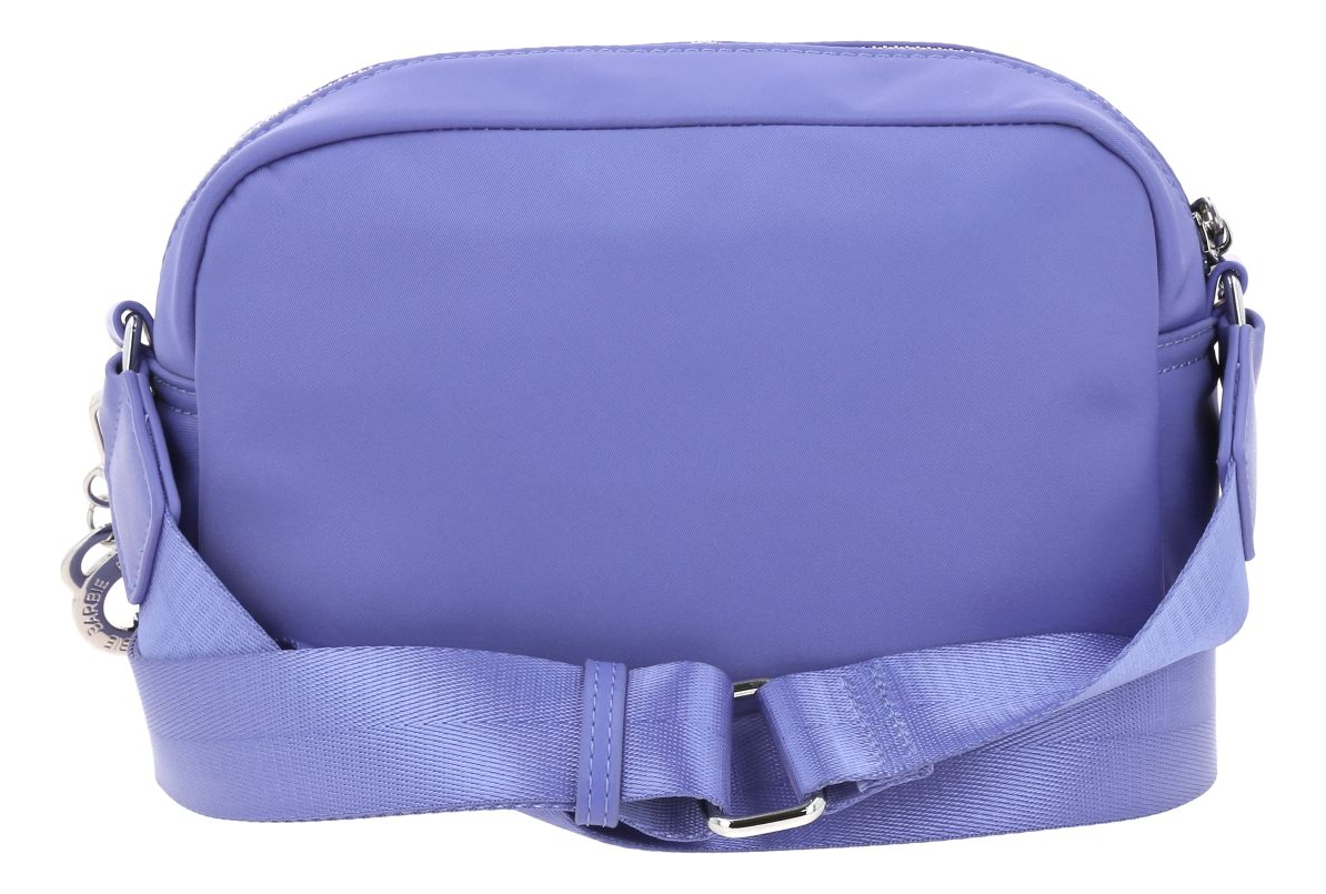 Bolso Crossbody Barbie Gorett Para Dama Color Morado Gia Acabado De Los Herrajes Níquel Diseño De La Tela Liso - vista 2