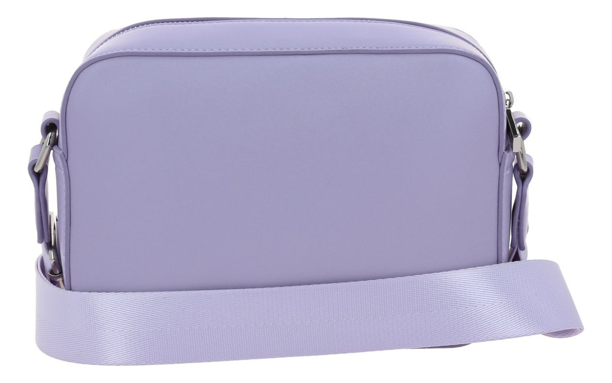 Bolso Crossbody Mediano Gorett Chenson Lizzie Para Dama Lila Acabado De Los Herrajes Níquel Diseño De La Tela Liso 2