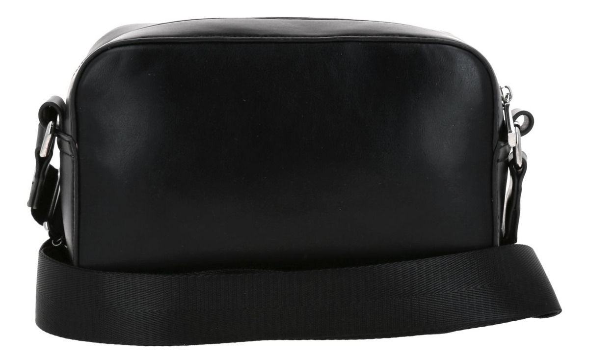 Bolso Crossbody Negro Gorett Chenson Lizzie Para Dama Acabado De Los Herrajes Níquel Diseño De La Tela Lisa 3