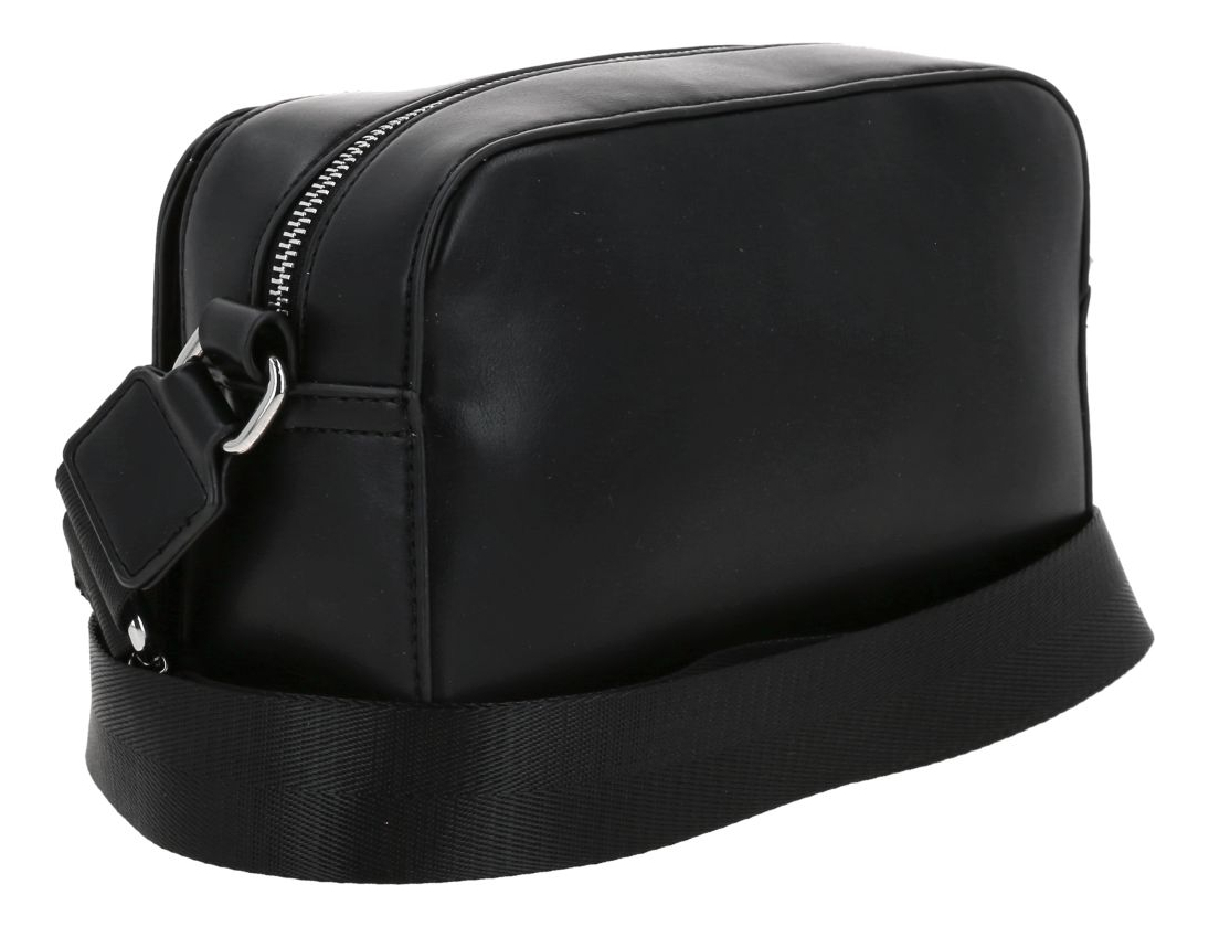 Bolso Crossbody Negro Gorett Chenson Lizzie Para Dama Acabado De Los Herrajes Níquel Diseño De La Tela Lisa 5