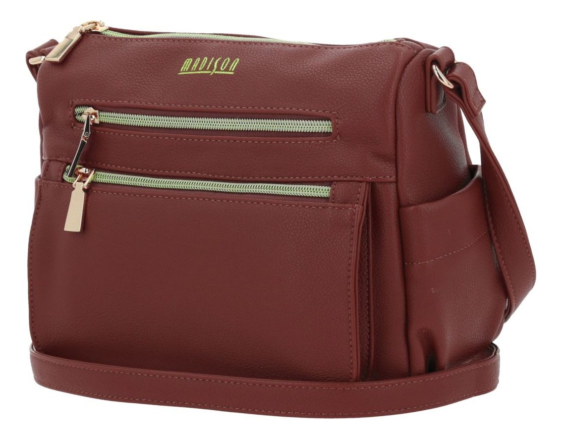 Bolso Hombro Chenson Madison Modelo Floresiamd25110-m Marron 2