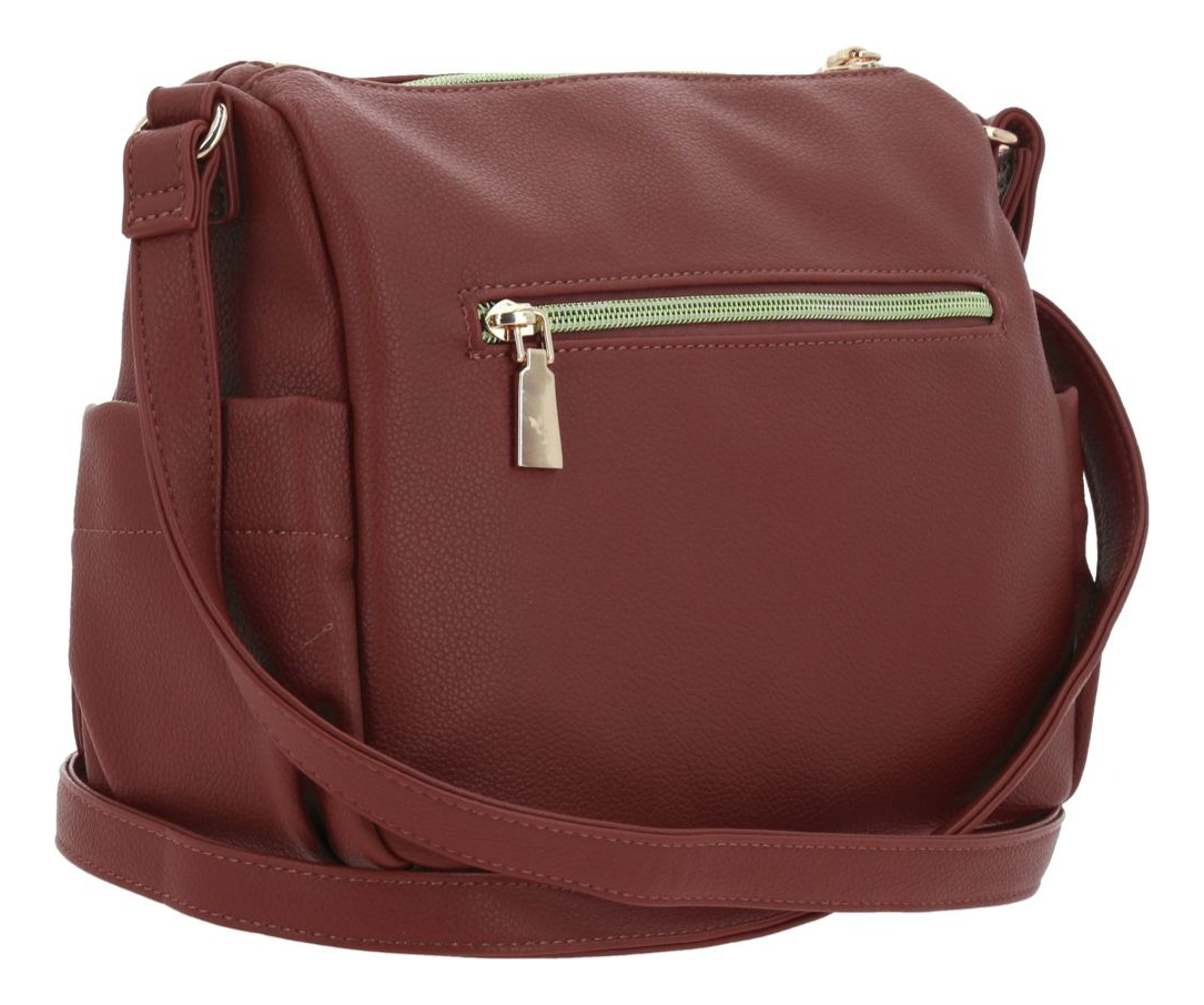 Bolso Hombro Chenson Madison Modelo Floresiamd25110-m Marron 3