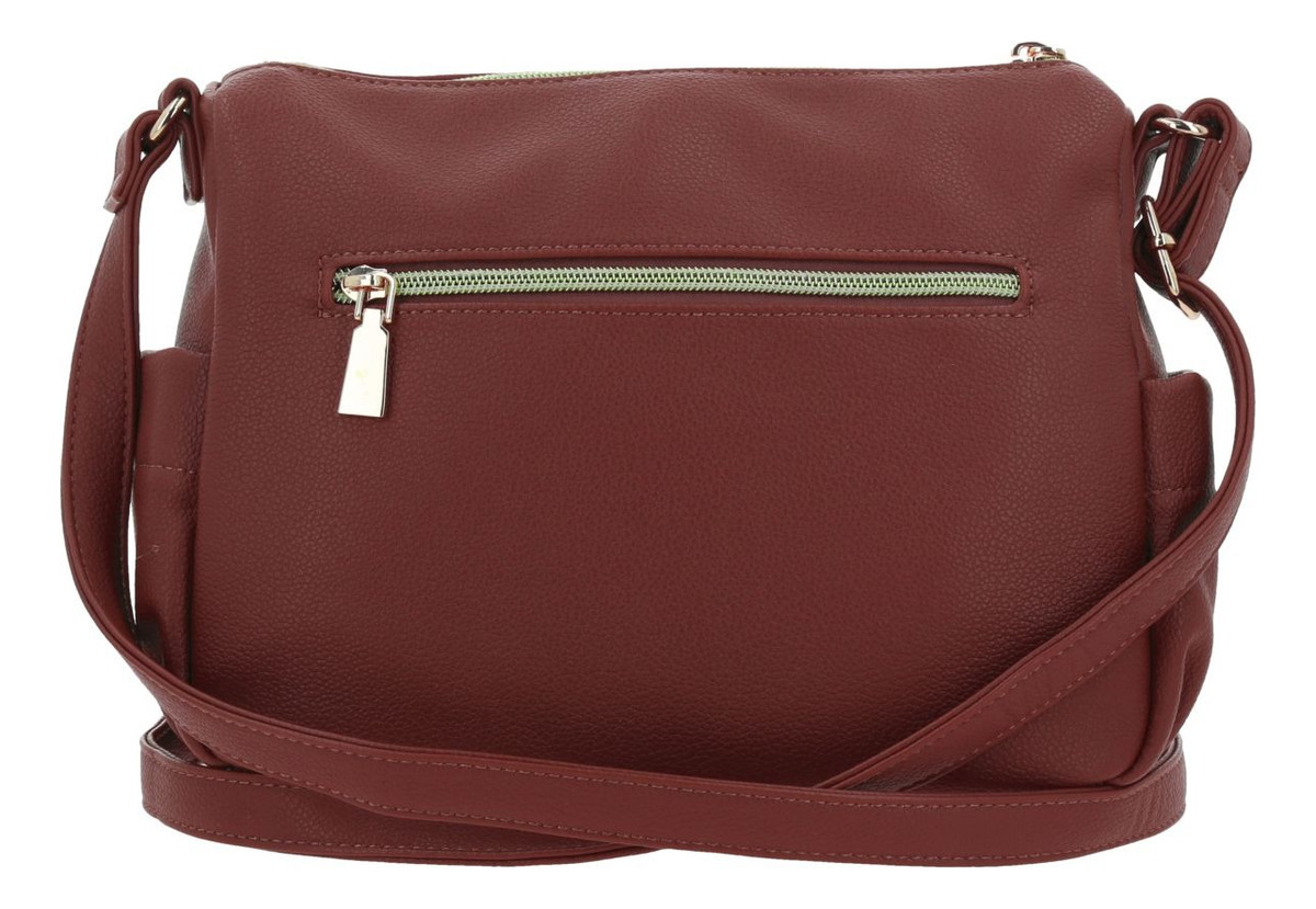 Bolso Hombro Chenson Madison Modelo Floresiamd25110-m Marron 4