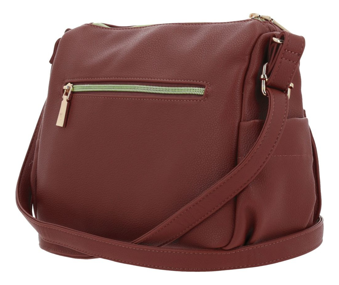 Bolso Hombro Chenson Madison Modelo Floresiamd25110-m Marron 5