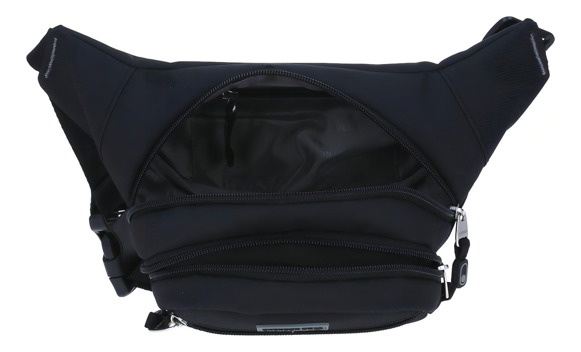 Cangurera Chenson Pro Viaje Raze Unisex Negro Chico Doble Co - vista 2