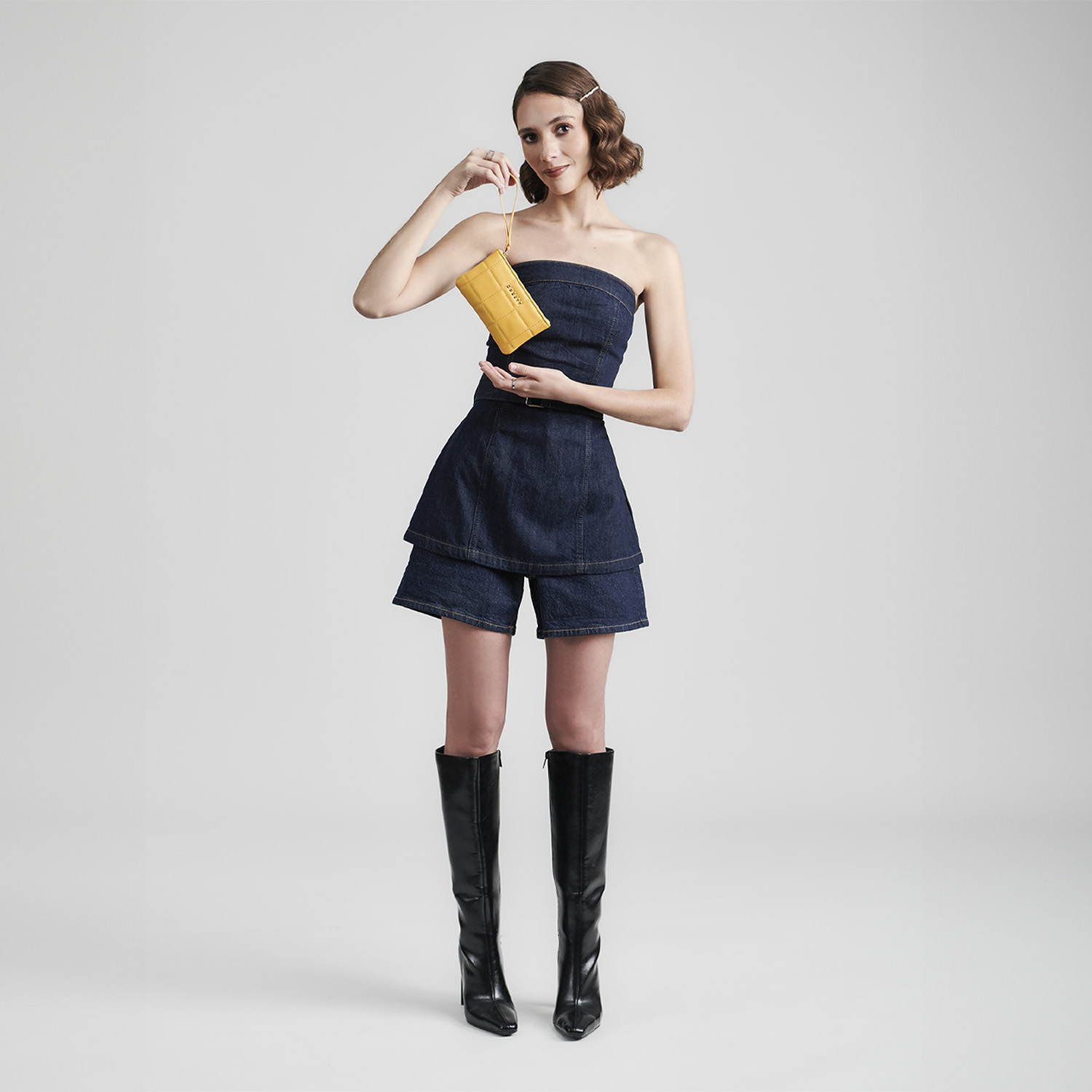 Cartera amarilla para mujer Gorétt by Chenson | Práctica y elegante - vista 2