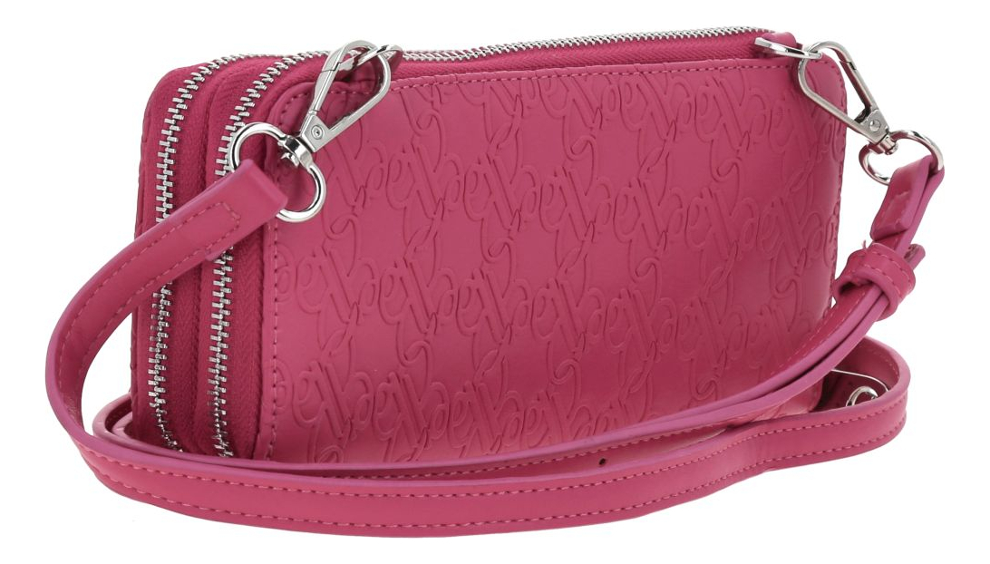 Cartera Barbie Gorett America Br25003-p Color Rosa Diseño De La Tela Monograma 3