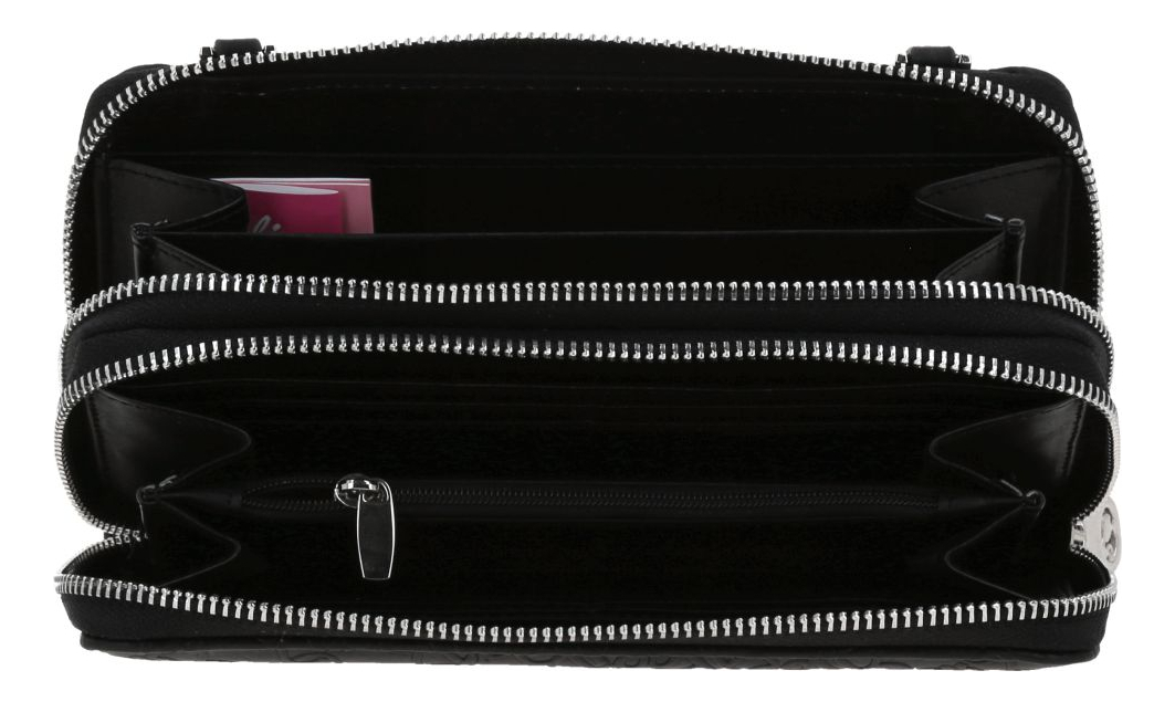 Cartera Barbie Gorett Wallet America Negro Con Monedero Diseño De La Tela Gráfico Embosado 4