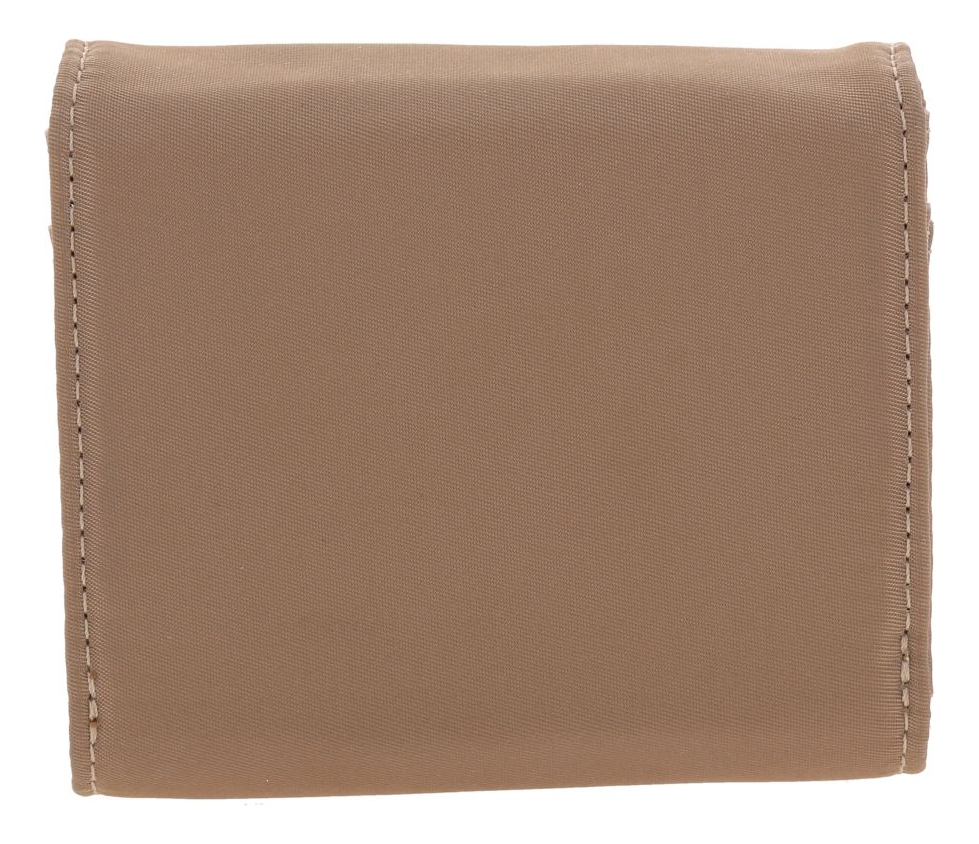 Cartera Chica Billetera Con Monedero Madison Wallet Julia Color Cafe Claro Diseño De La Tela Liso 2