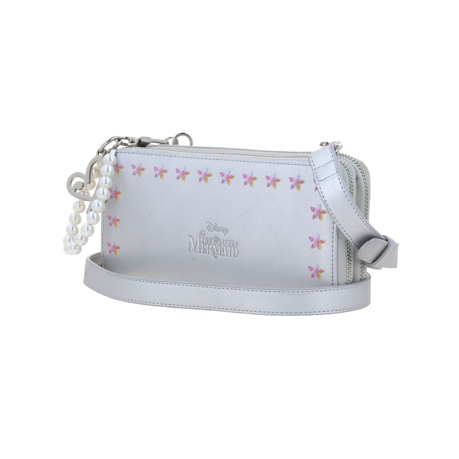 Cartera escolar para niña Princesas by Chenson plateada con doble compartimento 2