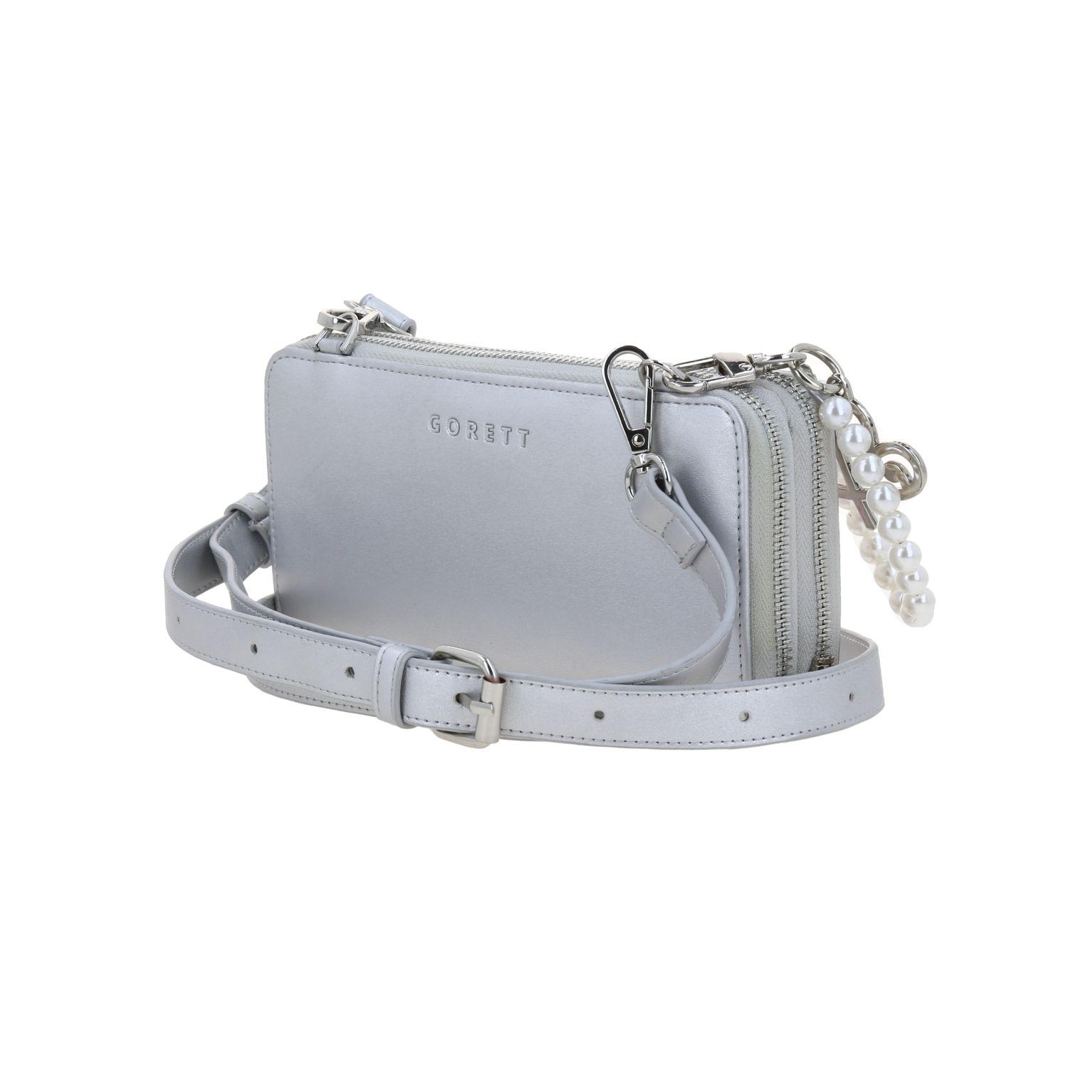 Cartera escolar para niña Princesas by Chenson plateada con doble compartimento 5