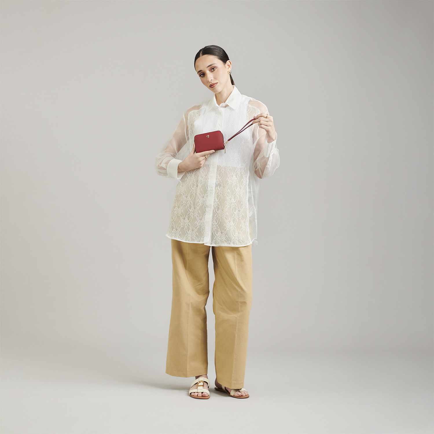 Cartera Gorétt by Chenson Magenta con Triple Compartimento para Mujer - vista 2