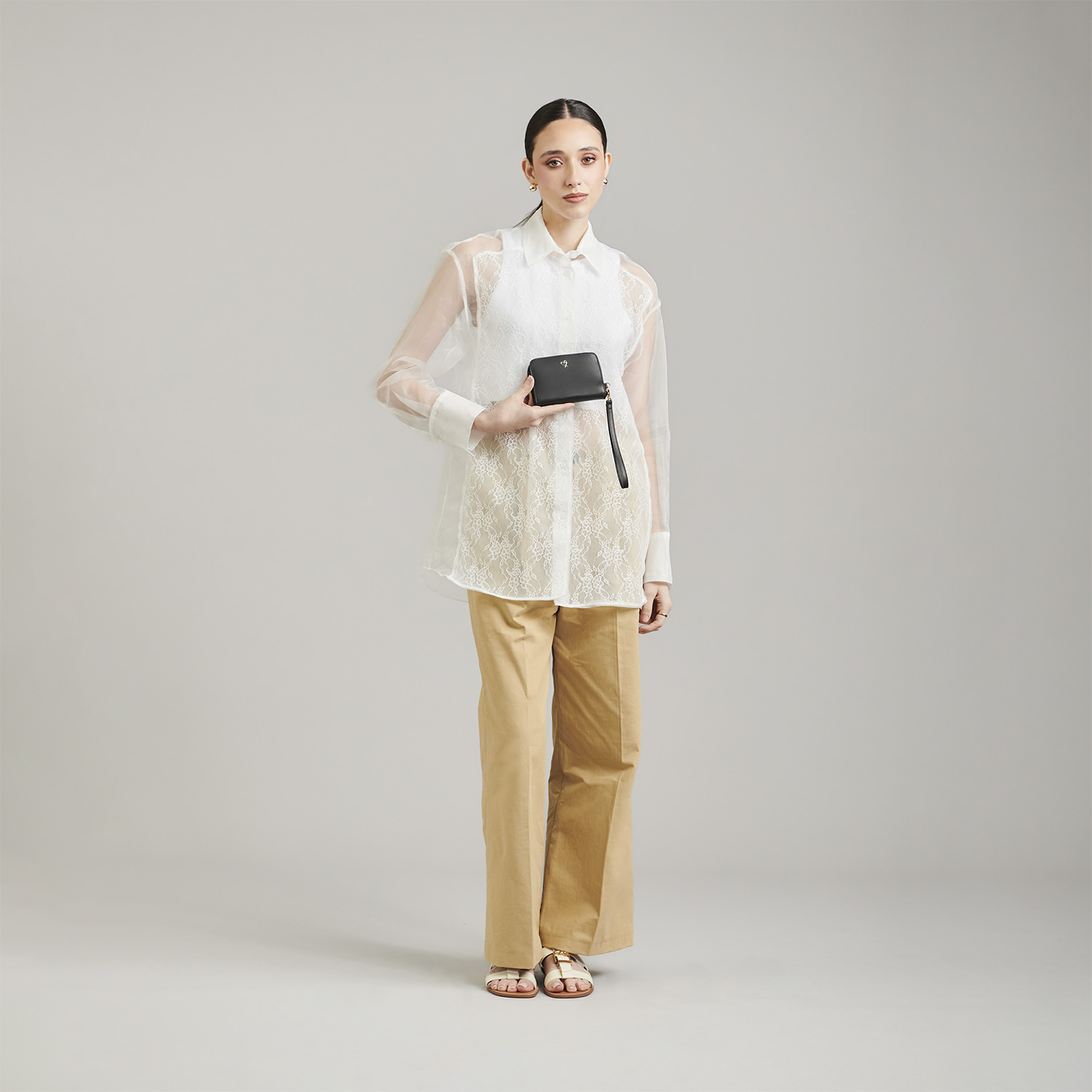 Cartera Gorétt by Chenson Negra para Dama con Triple Compartimento - vista 2