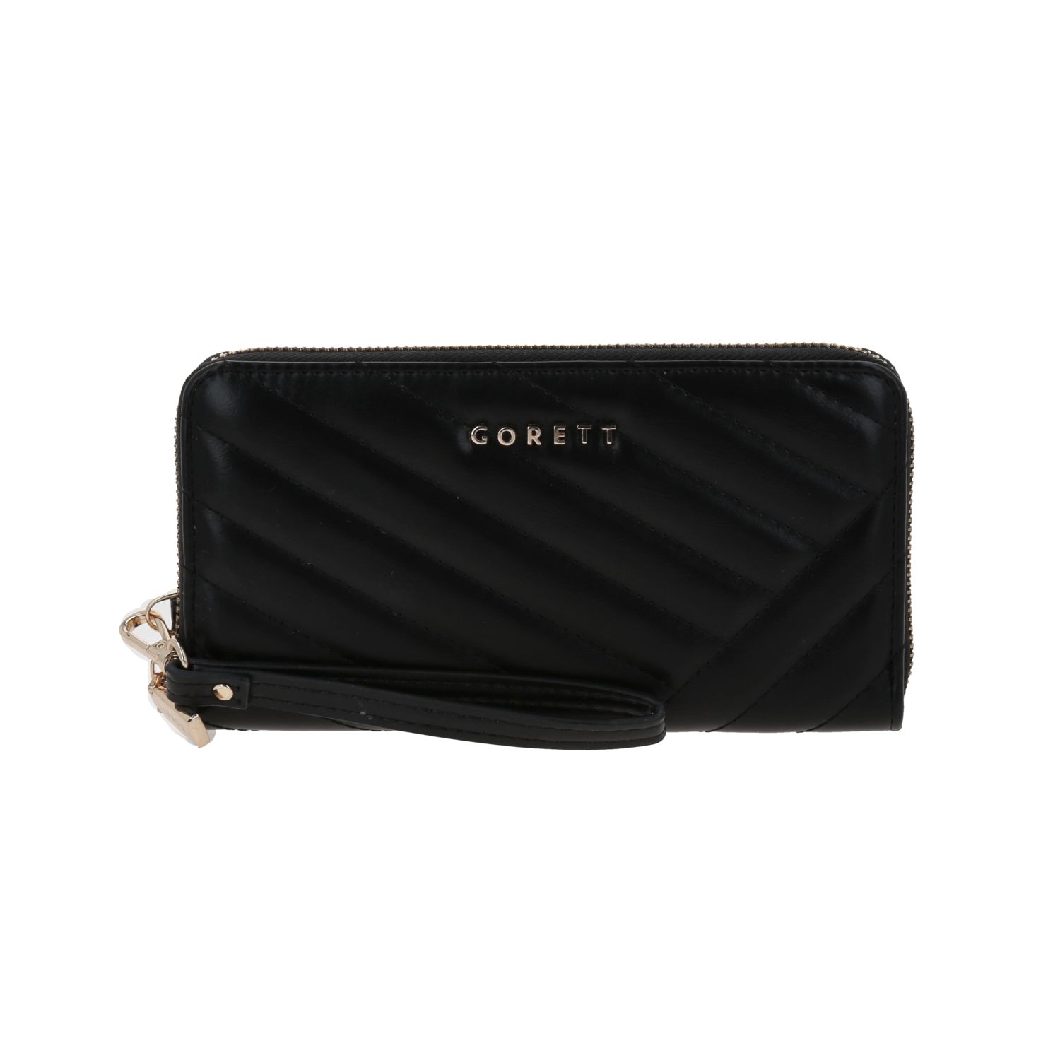 Cartera Gorétt by Chenson Negra para Mujer con Compartimento y Tarjetero