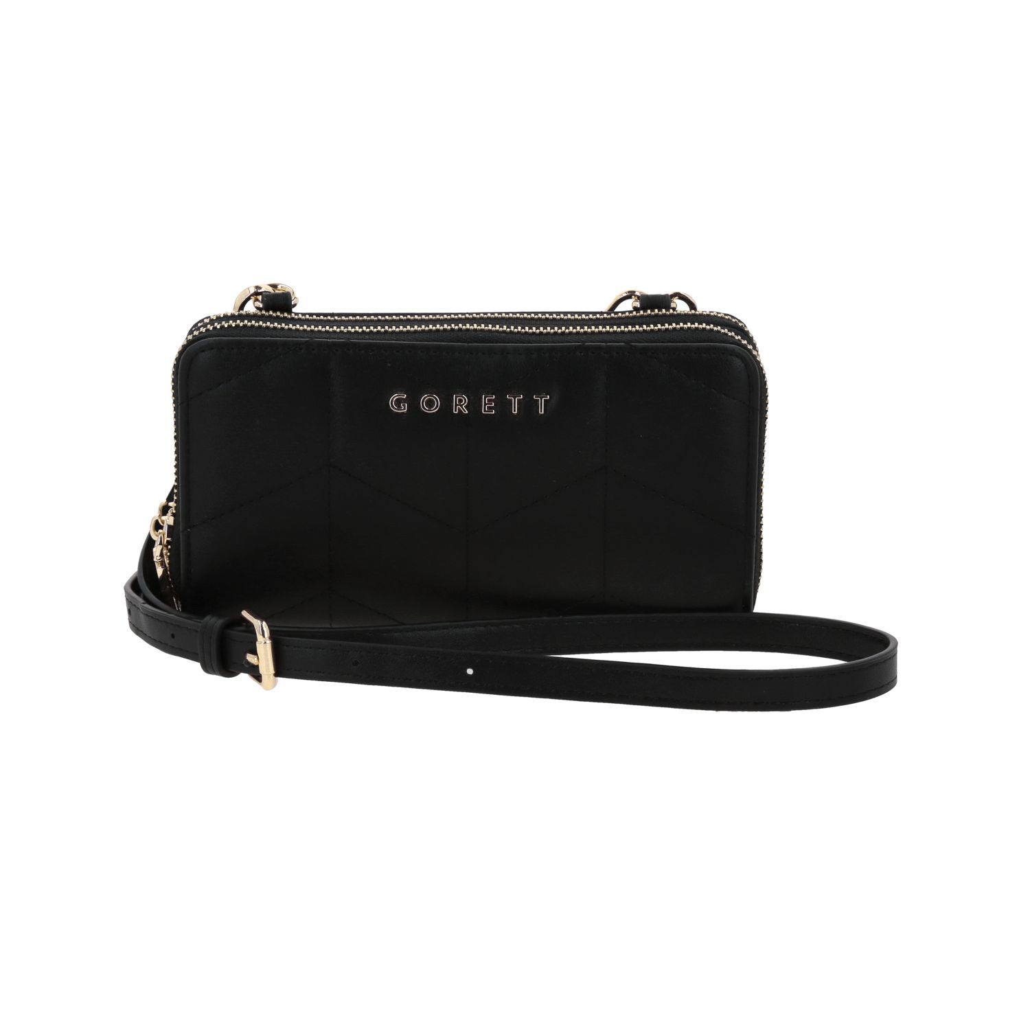 Cartera Gorétt by Chenson Negro Doble Compartimento para Mujer