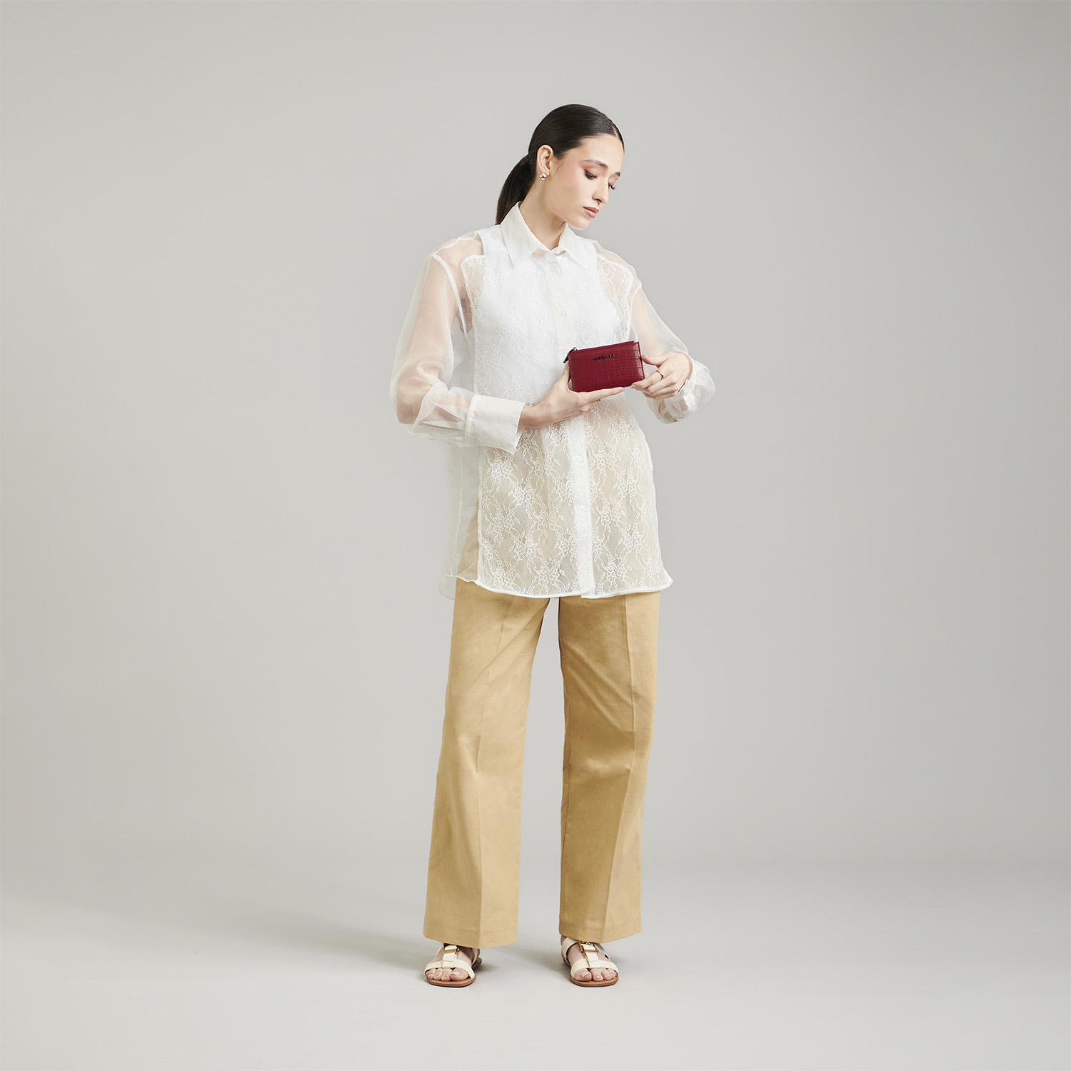 Cartera Gorétt by Chenson Roja para Mujer con Doble Billetero y Monedero - vista 2