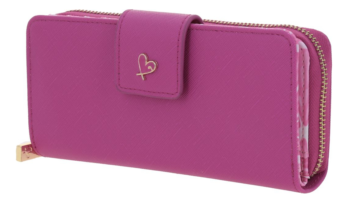 Cartera Gorett Isadora Gs25049-f Color Rosa Chicle Diseño De La Tela Liso 2