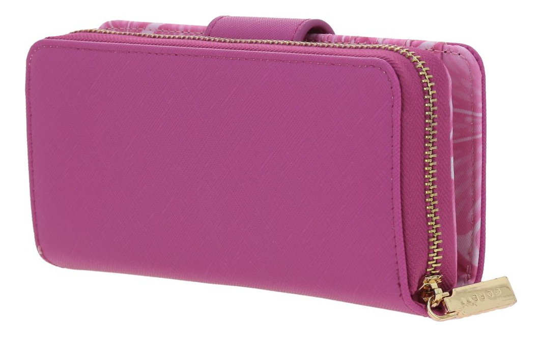 Cartera Gorett Isadora Gs25049-f Color Rosa Chicle Diseño De La Tela Liso 3
