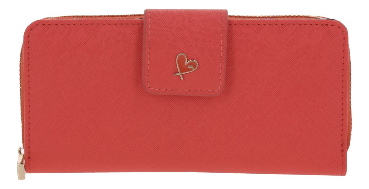 Cartera Gorett Isadora Gs25049-o Color Naranja Diseño De La Tela Liso