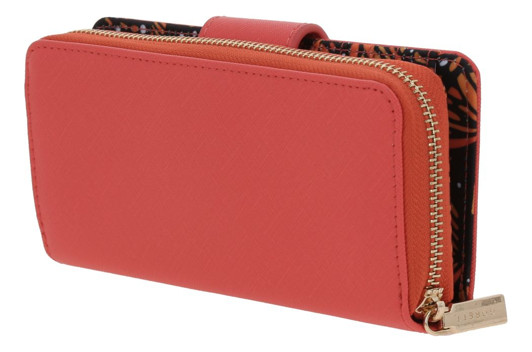 Cartera Gorett Isadora Gs25049-o Color Naranja Diseño De La Tela Liso 3