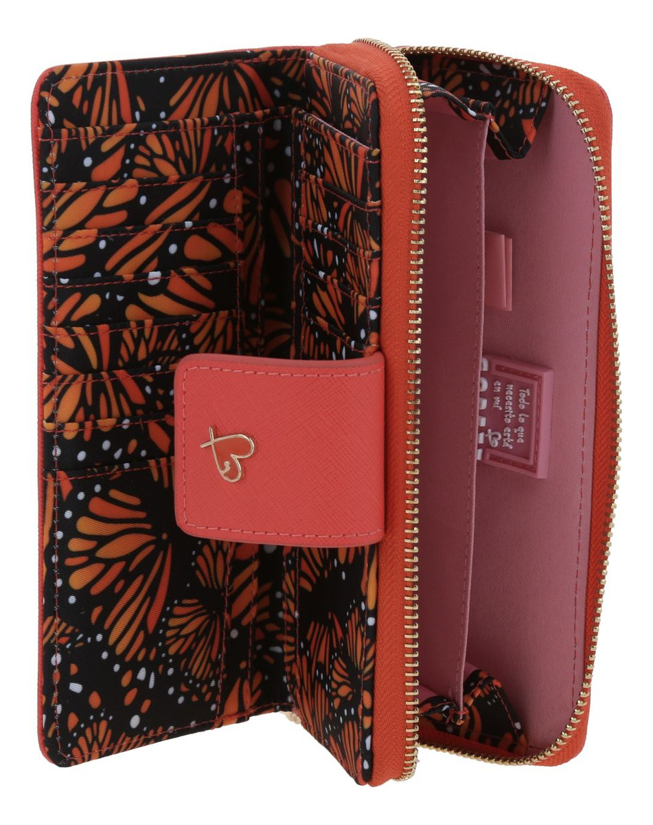 Cartera Gorett Isadora Gs25049-o Color Naranja Diseño De La Tela Liso - vista 2