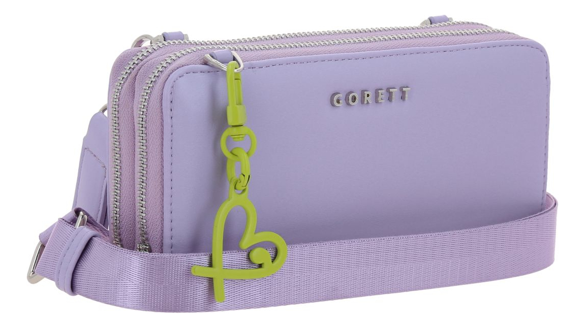 Cartera Gorett Lizzie Gs25063-v Color Morado Diseño De La Tela Liso 2