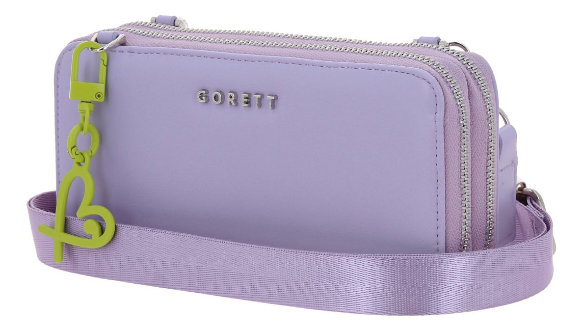 Cartera Gorett Lizzie Gs25063-v Color Morado Diseño De La Tela Liso 3