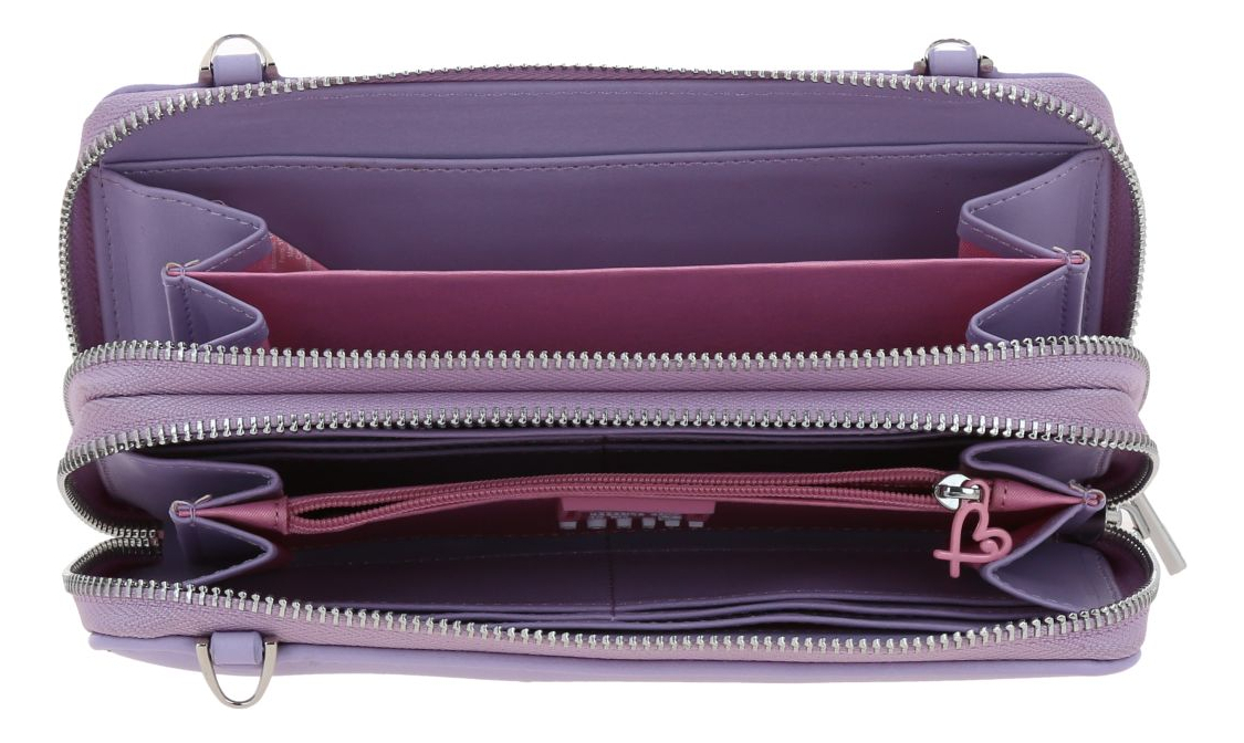 Cartera Gorett Lizzie Gs25063-v Color Morado Diseño De La Tela Liso - vista 2