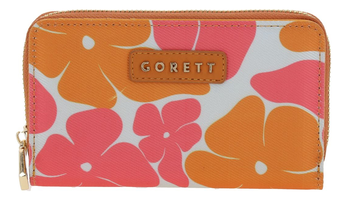 Cartera Gorett Sol Gs25086-o Color Multicolor Diseño De La Tela Floreado