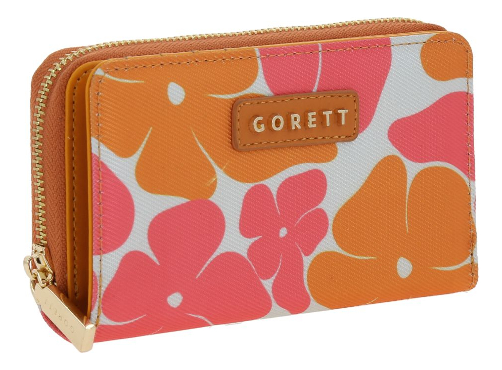Cartera Gorett Sol Gs25086-o Color Multicolor Diseño De La Tela Floreado 2