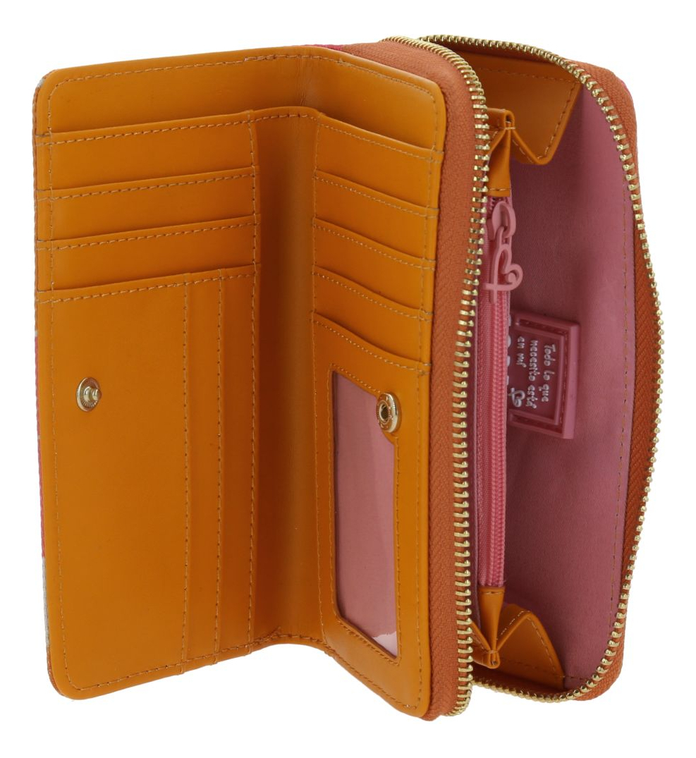 Cartera Gorett Sol Gs25086-o Color Multicolor Diseño De La Tela Floreado - vista 2