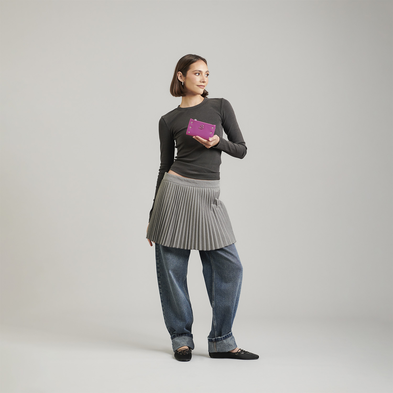 Cartera para mujer Barbie by Chenson rosa con cierre y tarjetero interno - vista 2