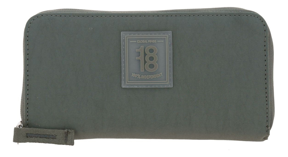 Cartera Para Mujer Chenson Juvenil 1818 Verde Militar Zilp Diseño De La Tela Liso